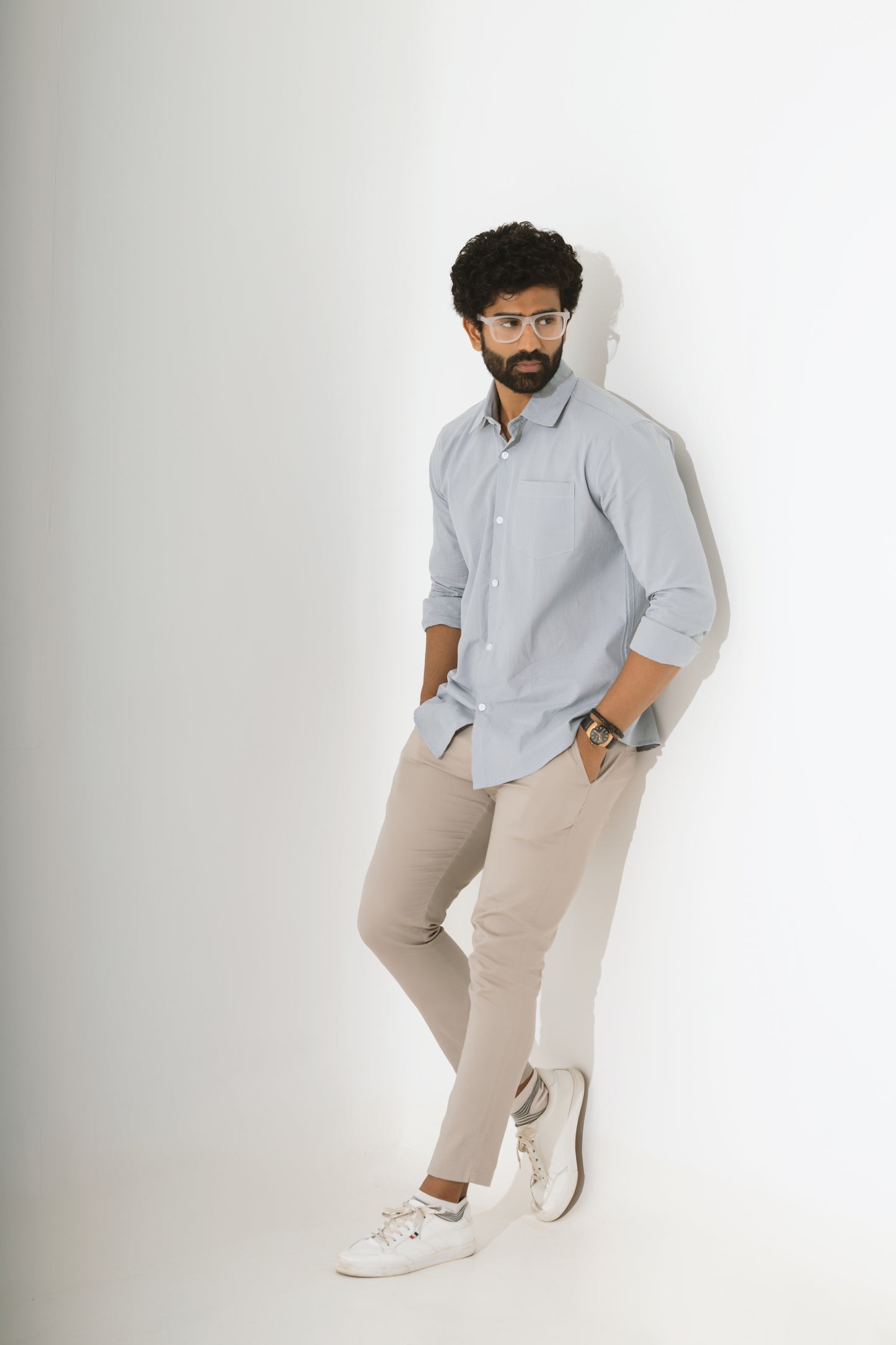 Solid grey shirt
