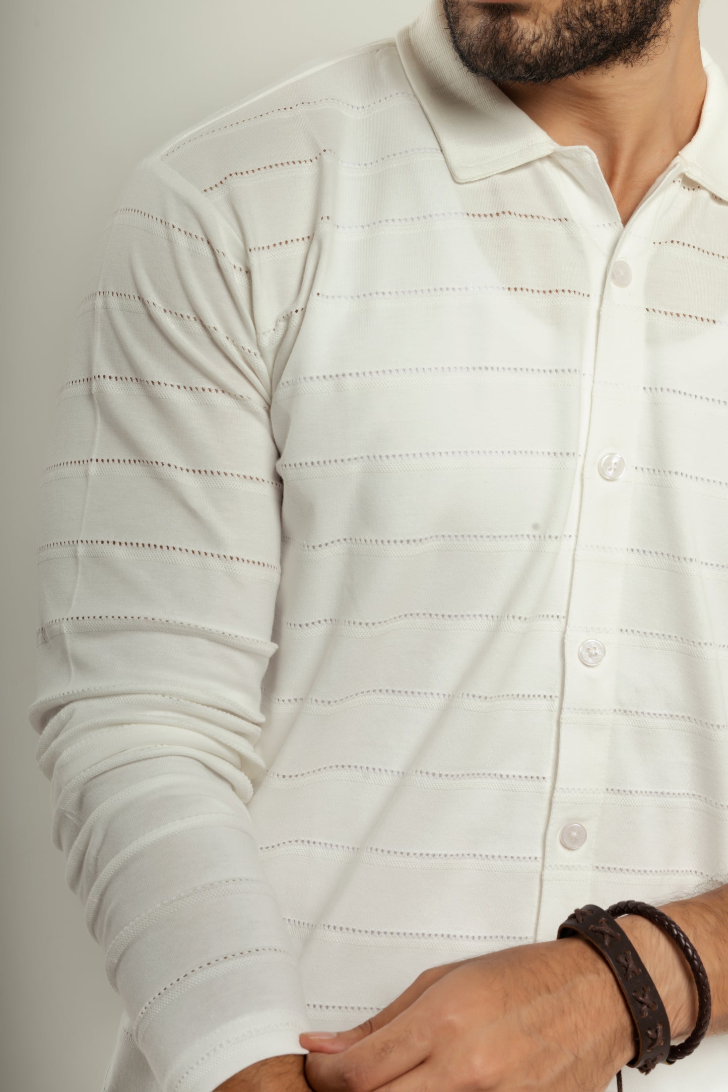 Pointelle shirt
