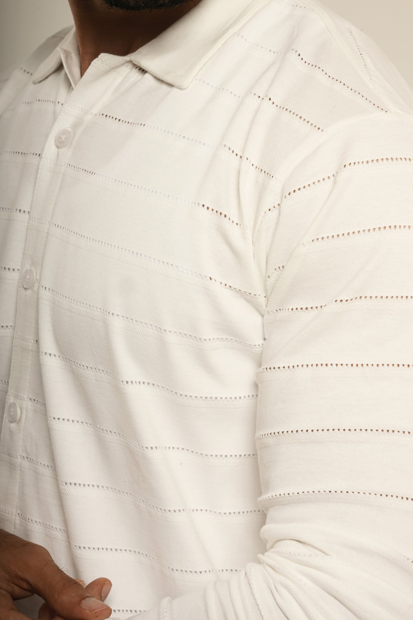 Pointelle shirt