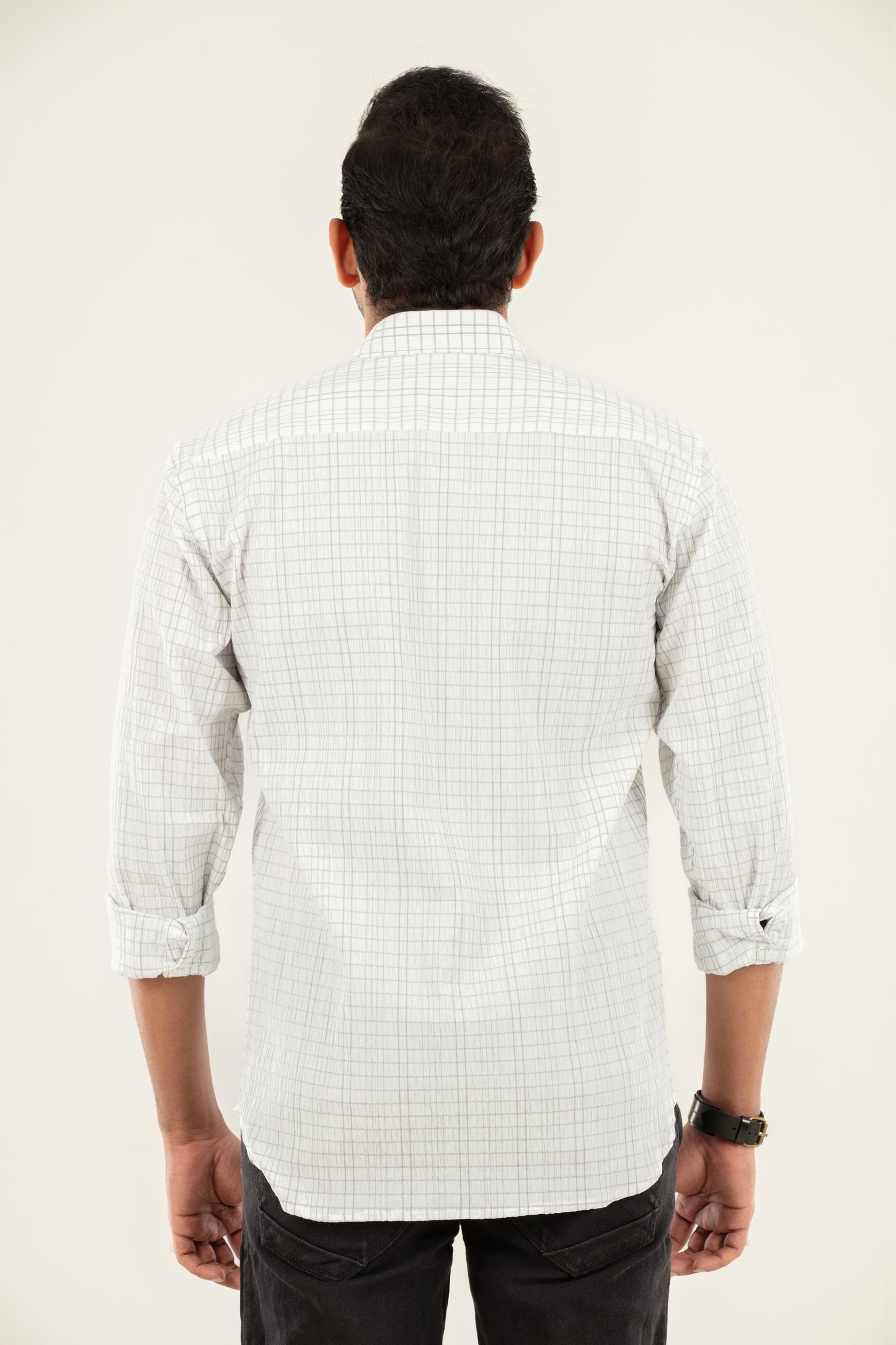 Seersucker textured shirt